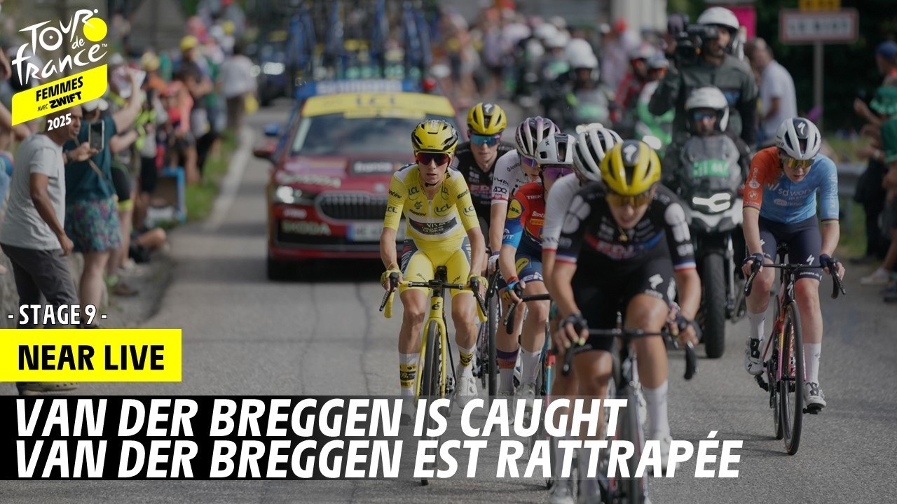 Van der Breggen is caught by the Yellow Jersey - Stage 9 - Tour de France Femmes avec Zwift 2025