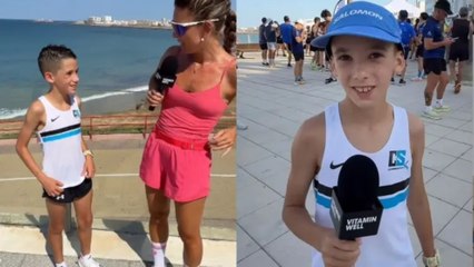 Iván Blanco, el niño de 10 años que corre 25 kilómetros como un adulto y desata la polémica