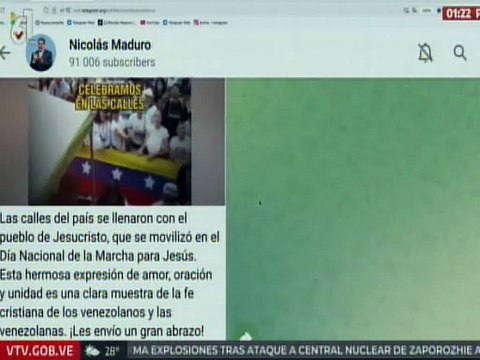Pdte. Nicolás Maduro: Pueblo de Jesucristo se movilizó en una expresión de amor, oración y unión
