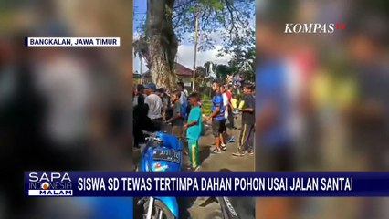 Tragis! Siswa SD Tewas Tertimpa Dahan Pohon saat Jalan Santai di Depan Pendopo Bupati Bangkalan