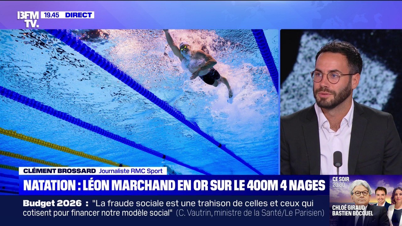 À Singapour, Léon Marchand sacré champion du monde sur le 400m 4 nages