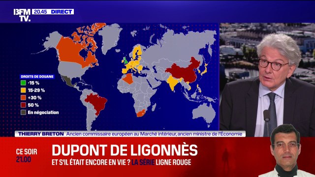 Pour Thierry Breton, Donald Trump a imposé ce qu'il voulait en termes de droits de douane américains