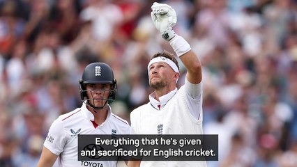 Root pays tribute to Graham Thorpe after 39th Test hundred