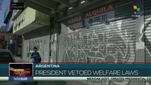 Argentina | President vetoed welfare laws