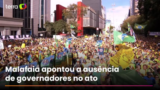 Em trio elétrico esvaziado, bolsonaristas pedem anistia, e criticam Lula e Moraes na Paulista