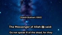 (Sahih Bukhari_ 1393)"True Islamic Manners – Even After Death"#IslamicReminder #HadithOfTheDay #RespectTheDead #ProphetMuhammad   #IslamicManners #Akhlaq #IslamicTeachings #SahihBukhari #MuslimContent   #YouTubeIslam #TikTokIslam #DailymotionIslam #Afterl