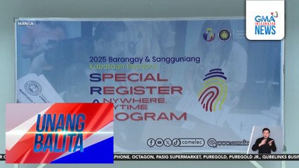 Nationwide Voter Registration, magtatagal hanggang August 10; special registration, isinasagawa sa piling malls, LRT stations, at iba pa | Unang Balita