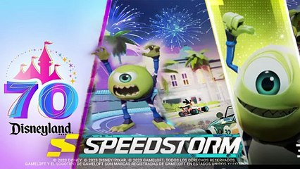 Experience the Excitement of Disney Speedstorm with Mike Wazowski & Carrera! 🚗