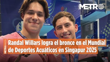 Randal Willars logra el bronce histórico en el Mundial de Deportes Acuáticos Singapur 2025