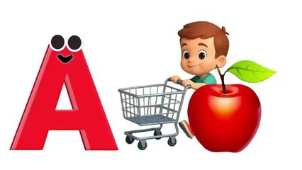 Phonics Song with TWO Words - A For Apple - ABC Alphabet Songs with Sounds for Children