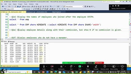 21 Live SQL Practice Session 3 Aug 2025