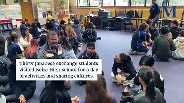 Japanese exchange students at Keira High School