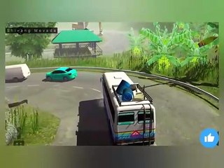Relaxing Himachal Hills Bus Drive | Soothing 3D Indian Bus Simulator Gameplay with ASMR Vibes