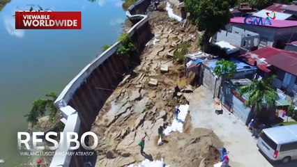 Bahagi ng isang flood control project sa Arayat, Pampanga, gumuho! | Resibo