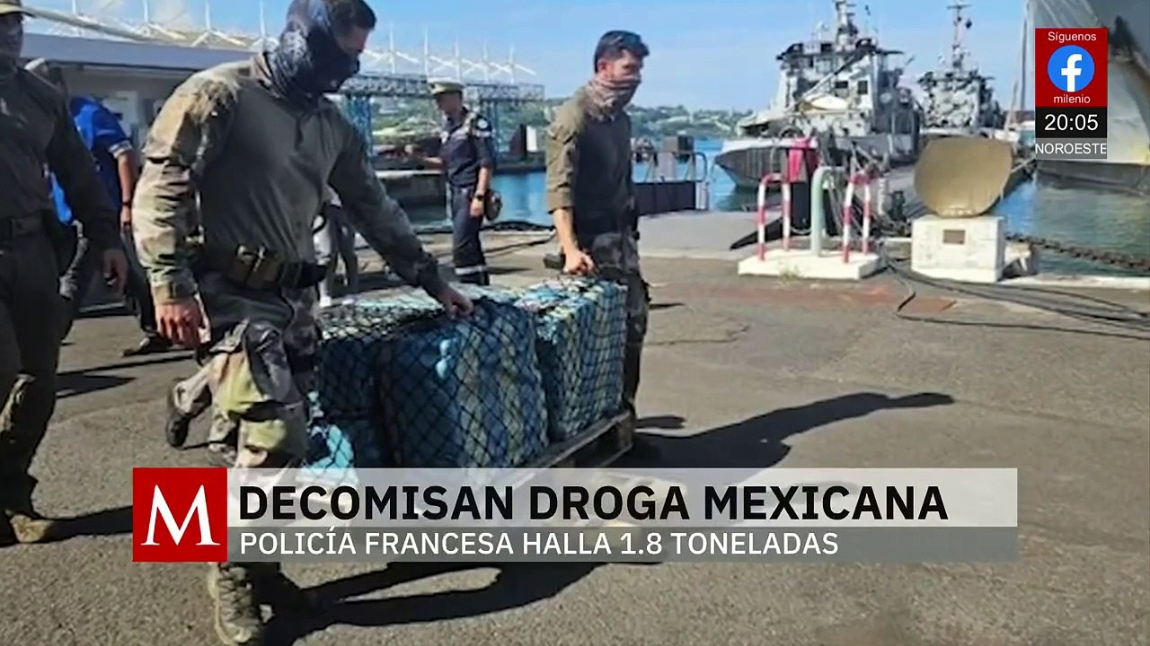 Decomisan 1.8 toneladas de drogas mexicanas en Francia durante operativo internacional