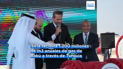 Azerbaiyán comienza a exportar gas natural a Siria a través de Turquía