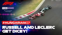Russell and Leclerc get dicey in battle for P3 | Formula 1 Hungarian Grand Prix 2025