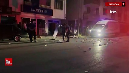 Erzincan'da alkollü şahıs işyerine saldırdı