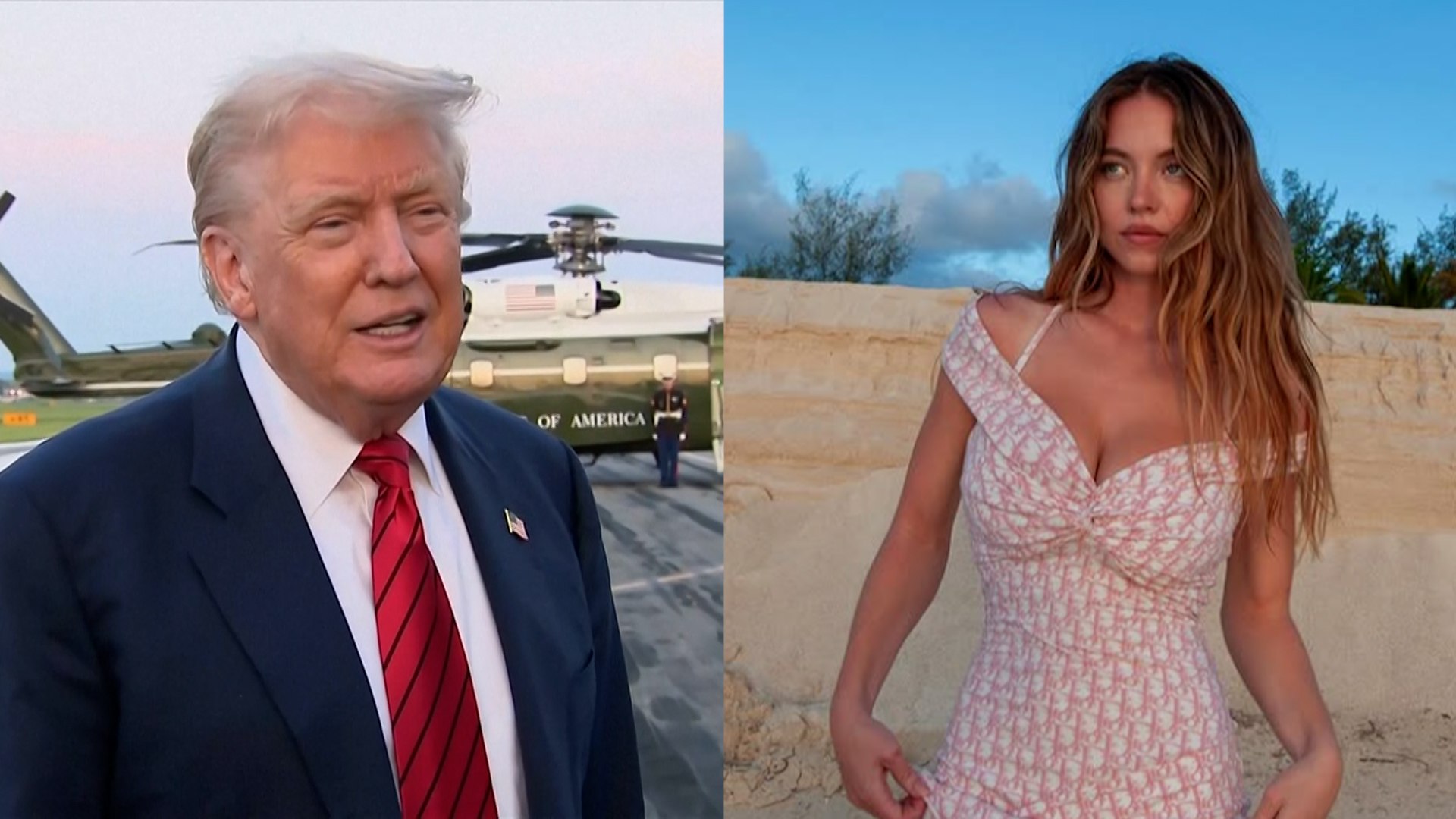 El presidente de Estados Unidos, Donald Trump, desconoc�a que la famosa Sydney Sweeney fuera republicana hasta que una periodista se lo comunic�.