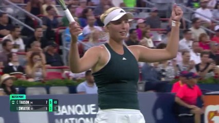 Montréal - Tauson crée la surprise en éliminant Swiatek