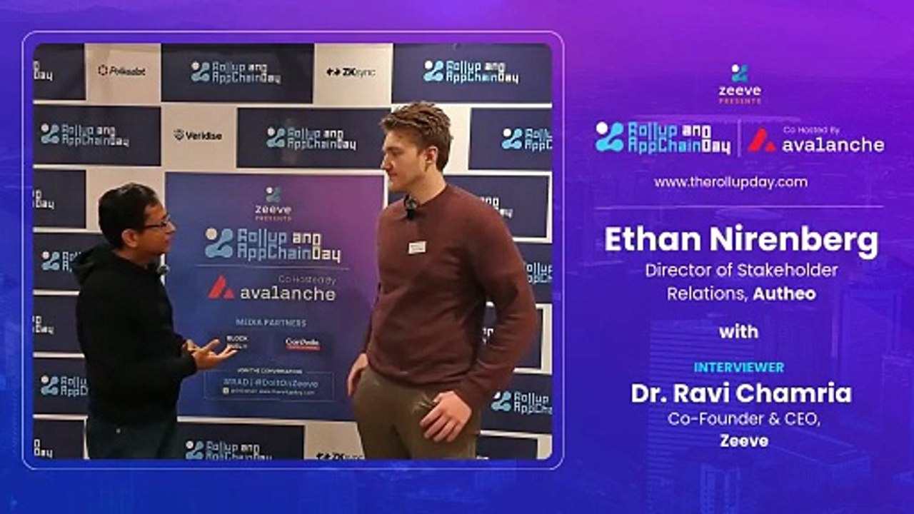Ethan from Autheo on Migrating SaaS On-Chain & Mainnet Plans | Rollup & AppChain Day