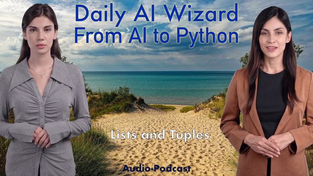 Day 34 Audio-Podcast: Python Lists and Tuples – Beginner’s Guide for AI Coding | #DailyAIWizard