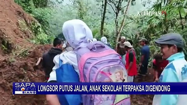 Diguyur Hujan Deras, Longsor di Banyumas Tutup Akses 3 Kecamatan | SAPA SIANG