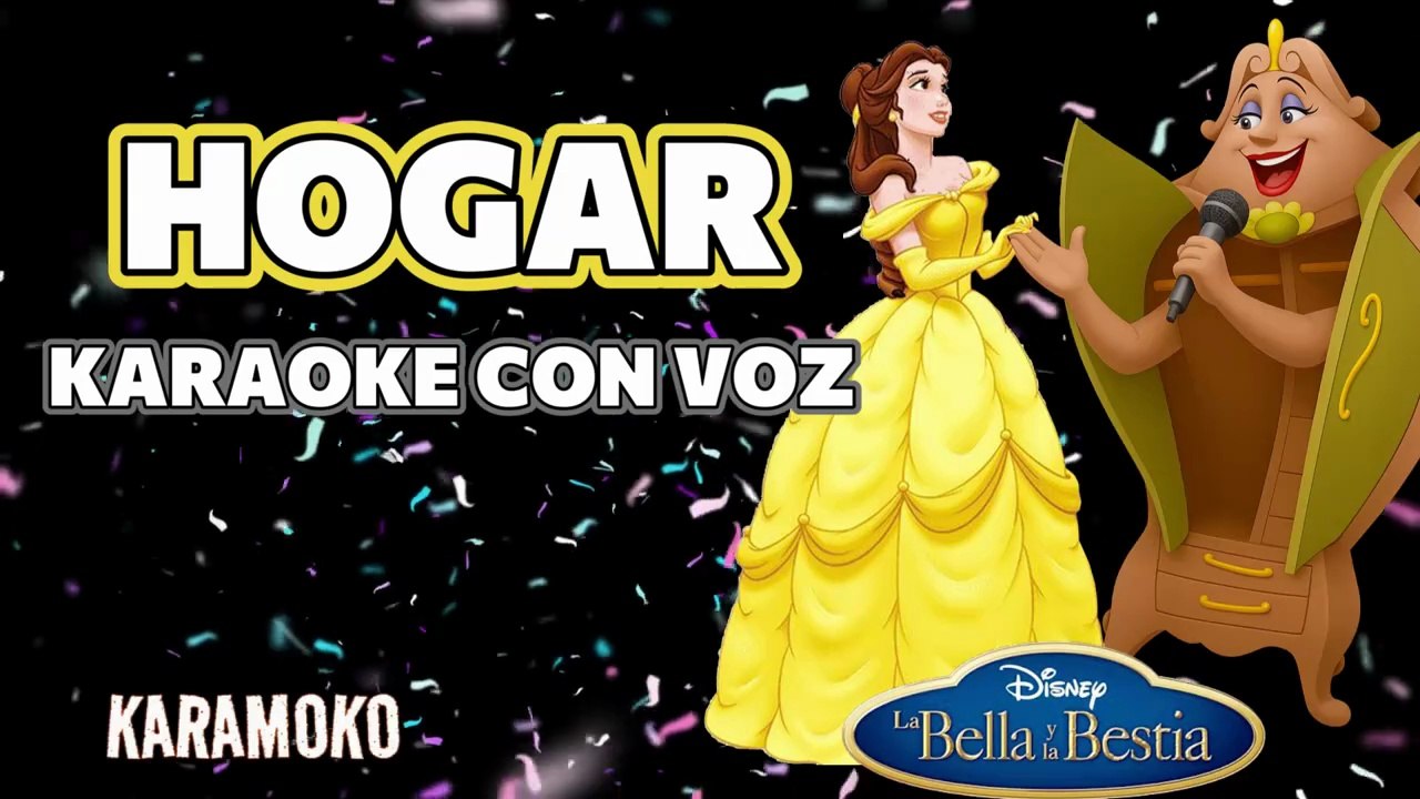 HOGAR PARTE 2 (LA BELLA Y LA BESTIA BROADWAY) 🕯️ KARAOKE DISNEY CON VOZ _ KARAMOKO KARAOKE