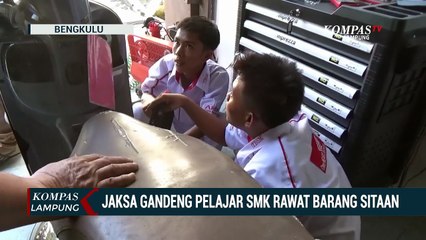 Jaksa Gandeng Pelajar SMK Rawat Barang Sitaan