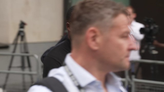 Former Arsenal player Thomas Partey departs court after being granted bail