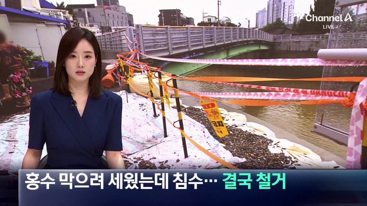 홍수 막으려 세웠는데 침수…결국 방어벽 철거