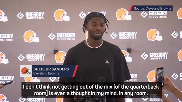 Sanders confident in his ability as Browns QB battle intensifies
