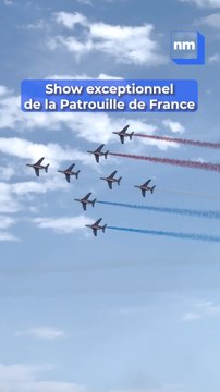 Menton : les images à couper le souffle du show de la Patrouille de France et l’Équipe de voltige