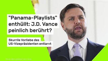 "Panama-Playlists" enthüllt: J.D. Vance peinlich berührt? Skurrile Vorliebe des US-Vizepräsidenten entlarvt