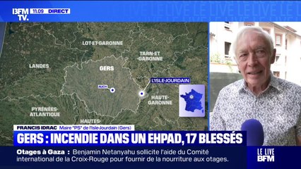 "Tout le monde est hors de danger": Francis Idrac, maire (PS) de l’Isle-Jourdain, se veut rassurant après l'incendie dans un Ehpad