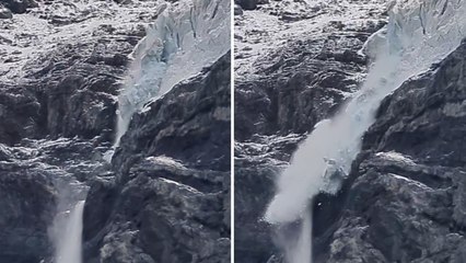Crolla un seracco di ghiacciaio dell'Ortles, il video della frana: «È stato sconvolgente, ci siamo sentiti così piccoli»