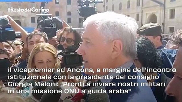 Tajani: siamo favorevoli al riconoscimento dello Stato di Palestina