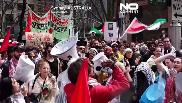 Migliaia marciano sul Sydney Harbour Bridge in una manifestazione pro-palestinese