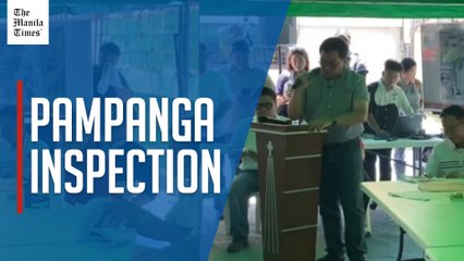 Budget chief inspects Pampanga road