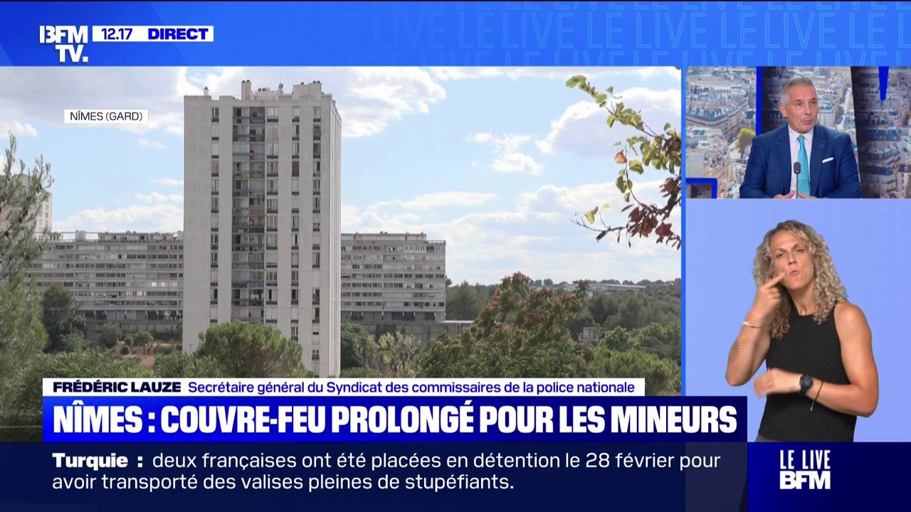 Pour Frédéric Lauze, secrétaire général du syndicat des commissaires de la police nationale, le couvre-feu prolongé à Nîmes est "utile pour responsabiliser les parents"