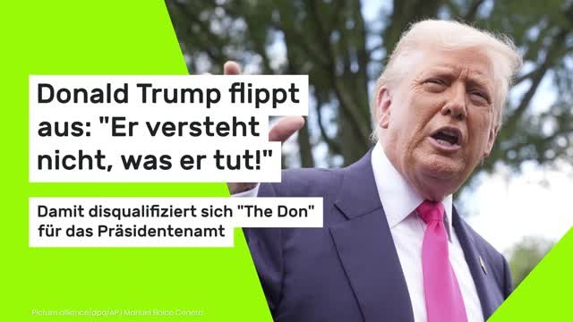 Donald Trump flippt aus: Er versteht nicht, was er tut! Damit disqualifiziert sich The Don für das Präsidentenamt
