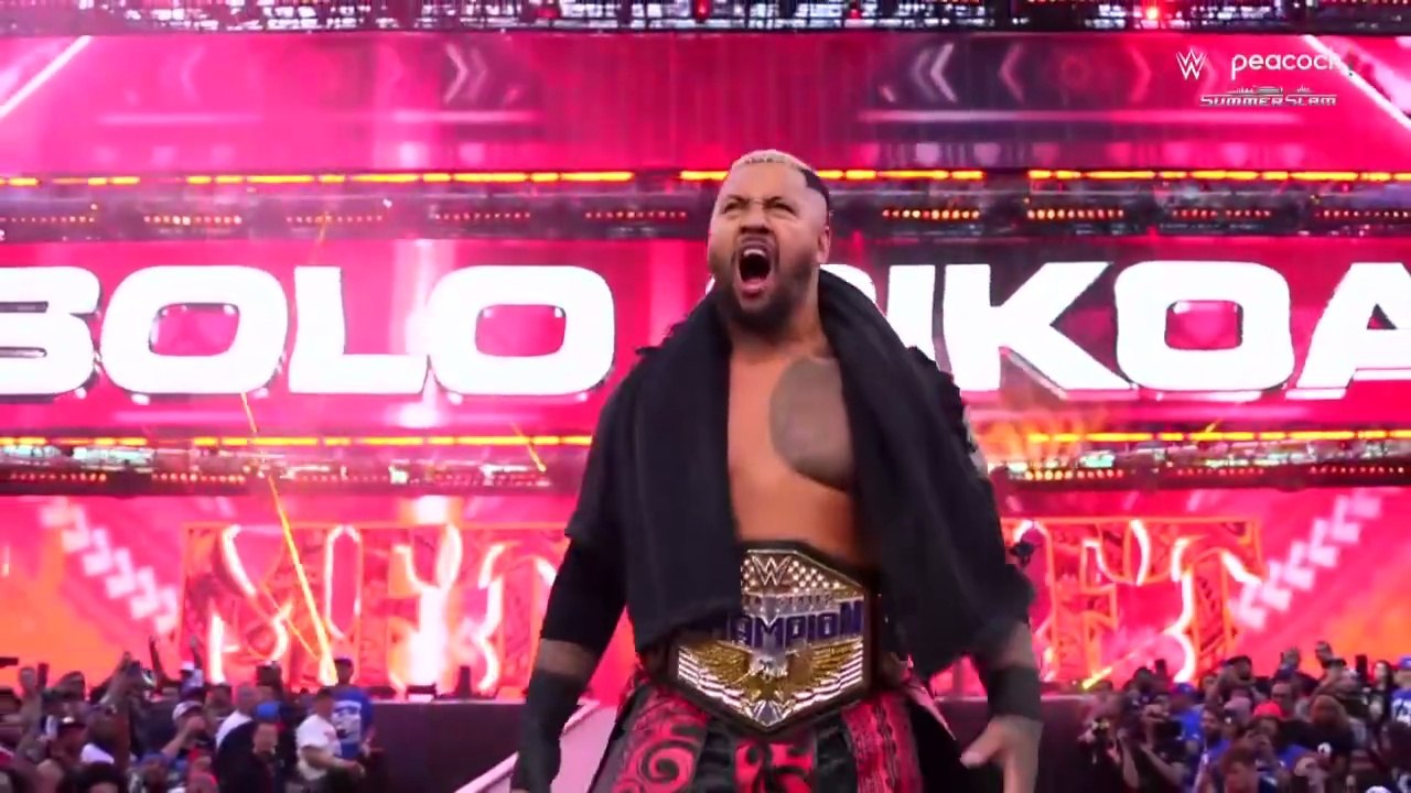 WWE SummerSlam _ Sunday Aug 03, 2025 - Solo Sikoa Vs Jacob Fatu _ Steel Cage Match - WWE United States Championship Match