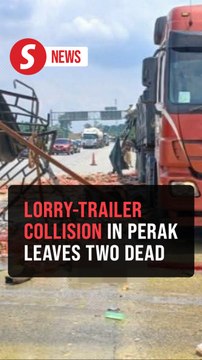 Two killed in lorry-trailer collision on North-South Expressway near Slim River