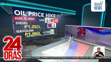 Oil price hike, ipapatupad ng ilang kumpanya ng langis bukas | 24 Oras