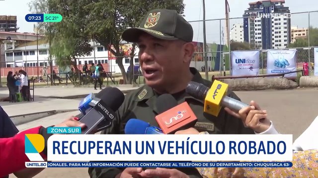 Dos bolivianos y un chileno fueron aprehendidos tras ser sorprendidos en poder de un vehículo reportado como robado