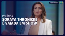 Soraya Thronicke é vaiada durante show do Roupa Nova em Campo Grande