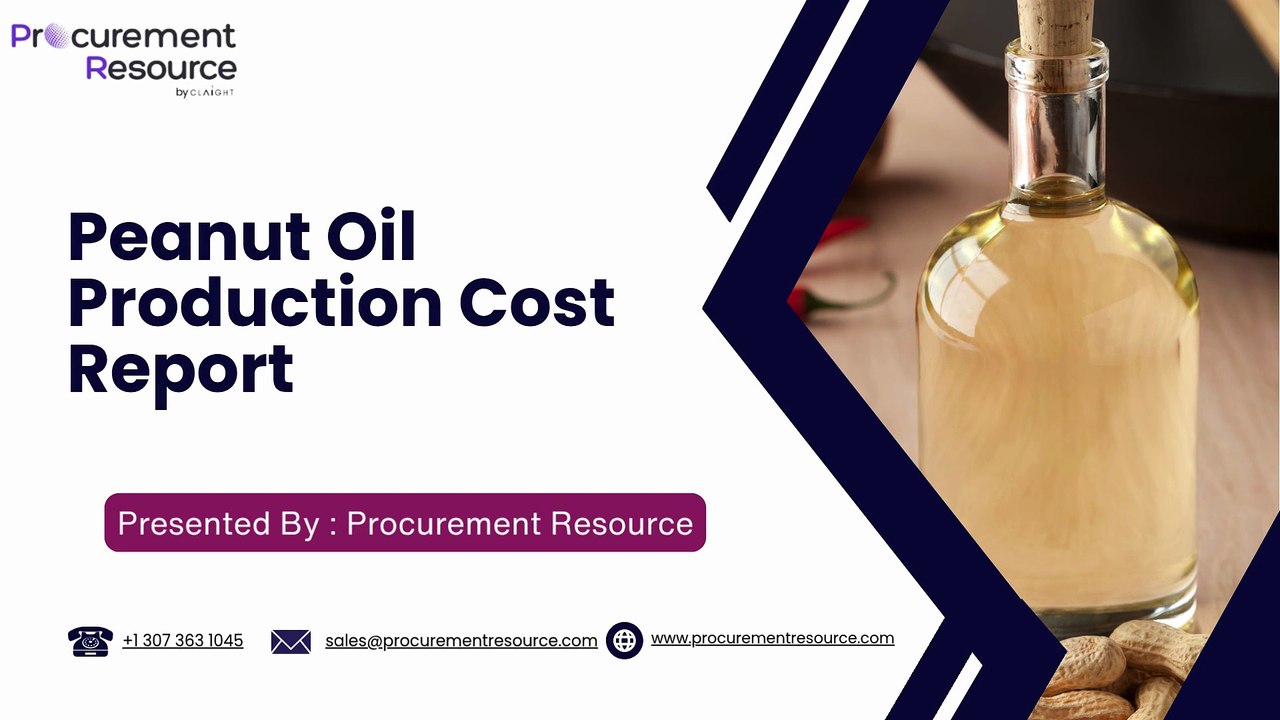 Peanut Oil Production Cost Analysis Report