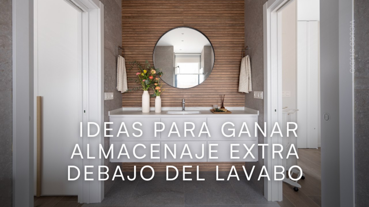 Ideas para ganar almacenaje extra debajo del lavabo