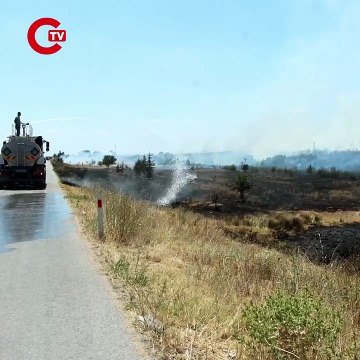 Kırklareli'nde anızlık alanda çıkan yangın ağaçlık alana sıçradı: Avrupa otoyolu ulaşıma kapandı