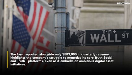 Trump Media & Technology Stock Falls As The Company Floats Utility Token Concept, Posts $20 Million Quarterly Loss